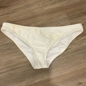 White Hipster Bathing Suit Bottoms